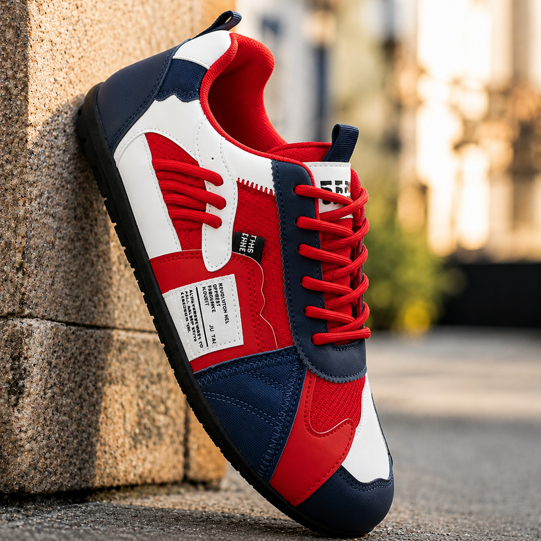 Reinders - Adidași cu șireturi în Stil Patchwork