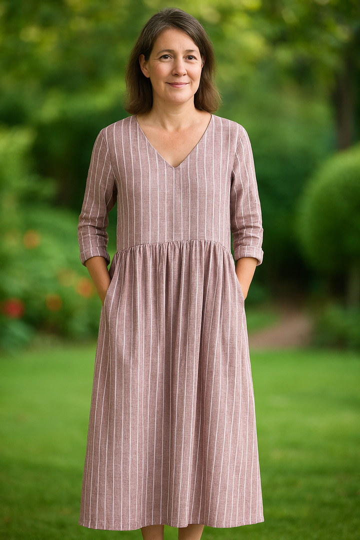 Gregoria - Rochie Casual Cu Dungi