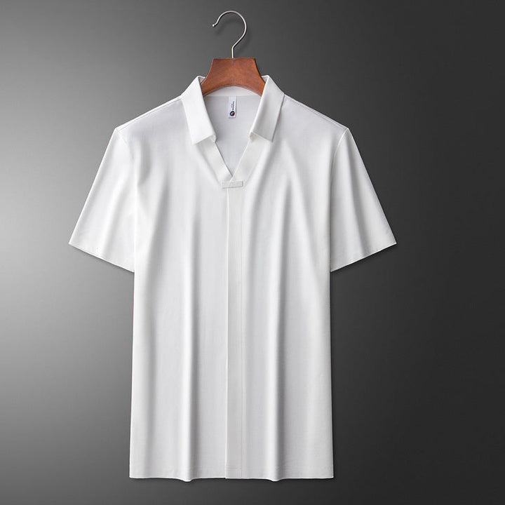 Jeorge - Tricou Polo Din Bumbac Si Mătase, Cu Eleganță