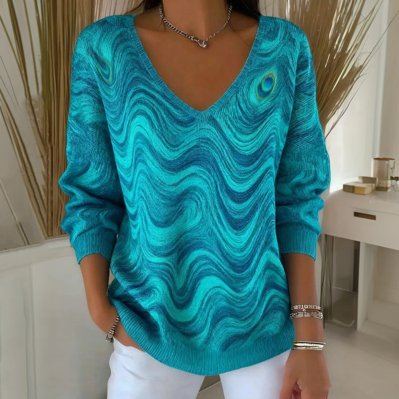 Nyella - Tricou Casual cu Imprimeu Degradé