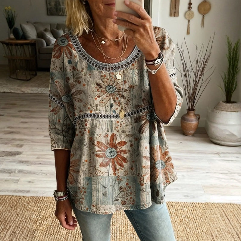 Hannia - Hanorac Casual În Stil Vintage