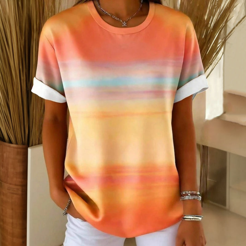 Horacio - Tricou Casual cu Efect de Gradient