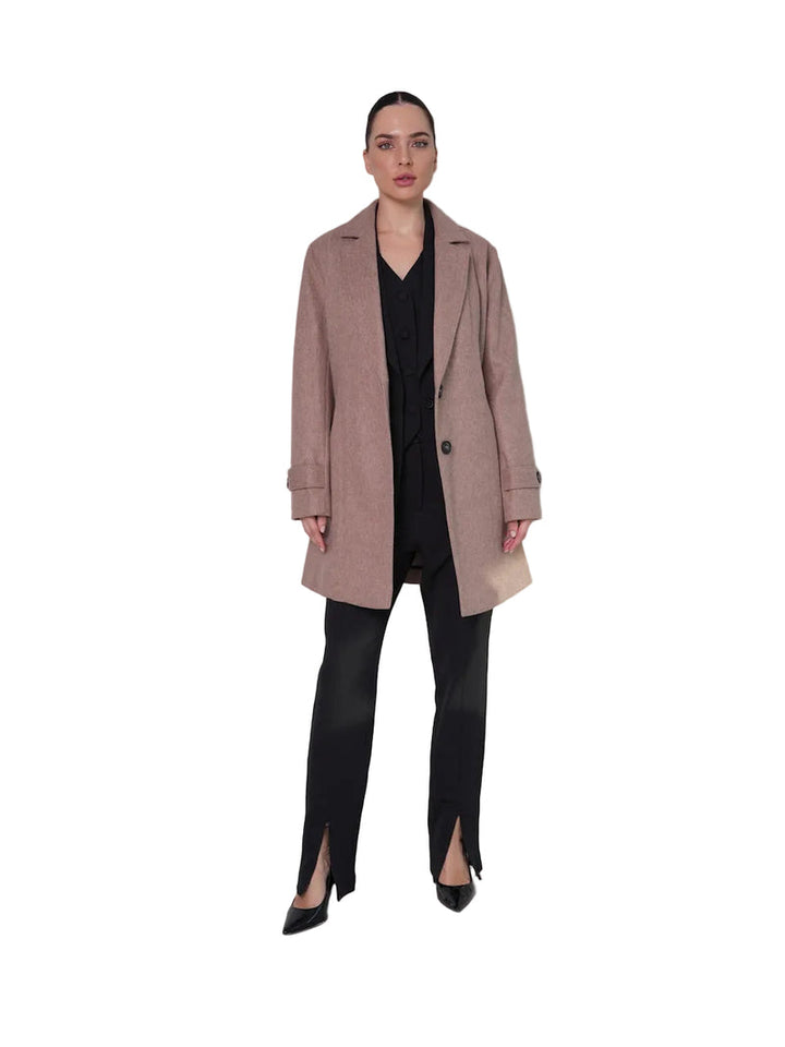 Iseult - Palton Elegant Cu Centură