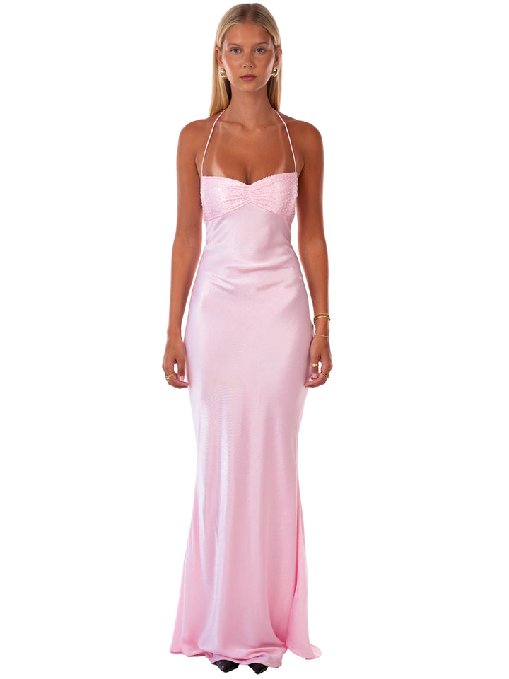 Nilysha - Rochie maxi elegantă fără mâneci