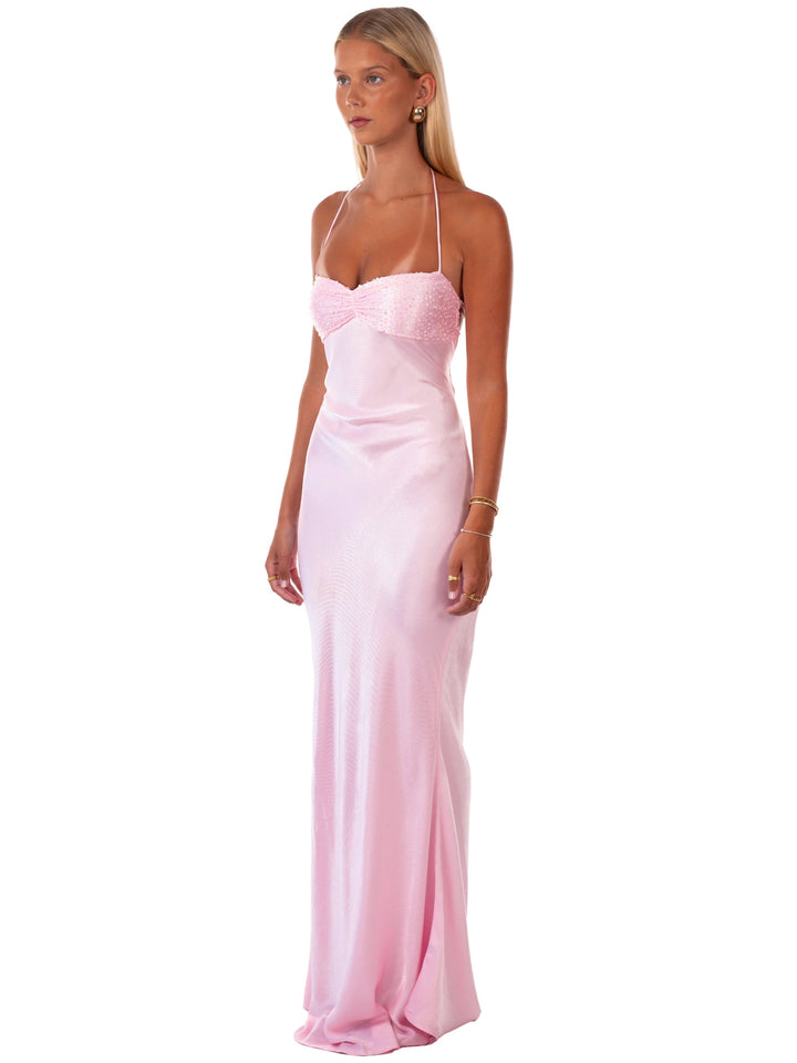 Nilysha - Rochie maxi elegantă fără mâneci
