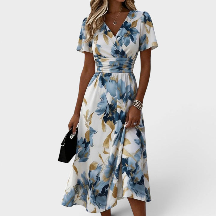 Elinza - Rochie Midi Cu Imprimeu Floral