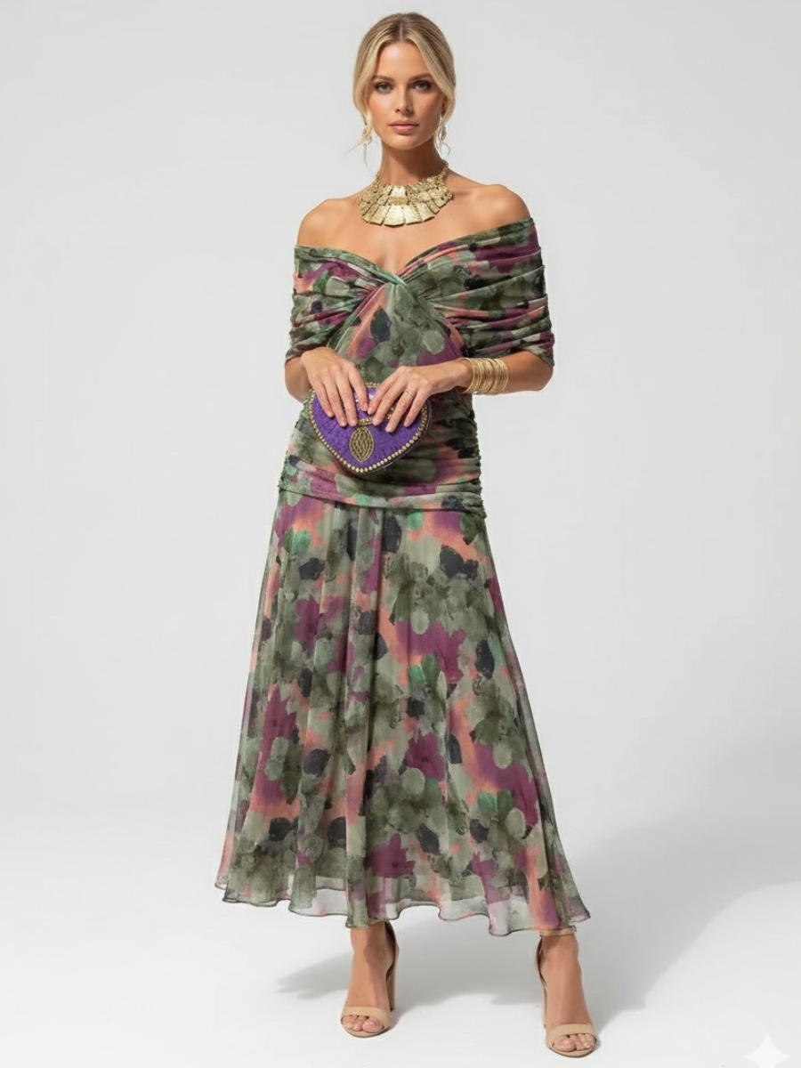 Manich - Rochie Midi Fluidă