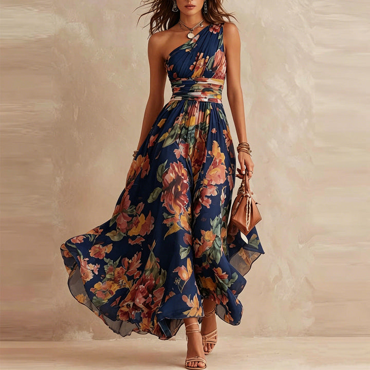 Lesena - Rochie Maxi Elegantă Cu Imprimeu Floral
