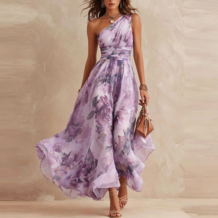 Lesena - Rochie Maxi Elegantă Cu Imprimeu Floral