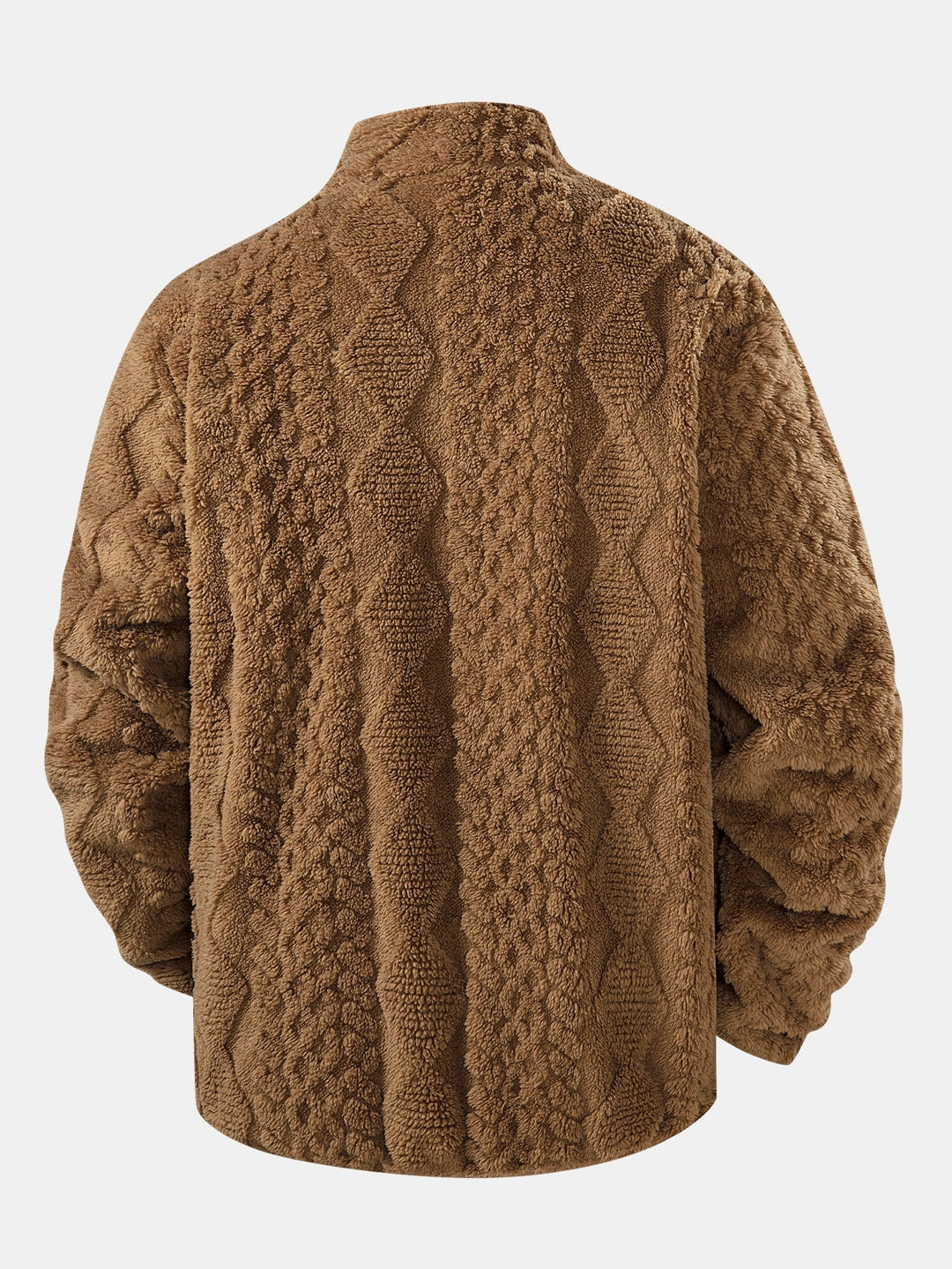 Elwood - Jachetă Teddy Cu Model Geometric Jacquard