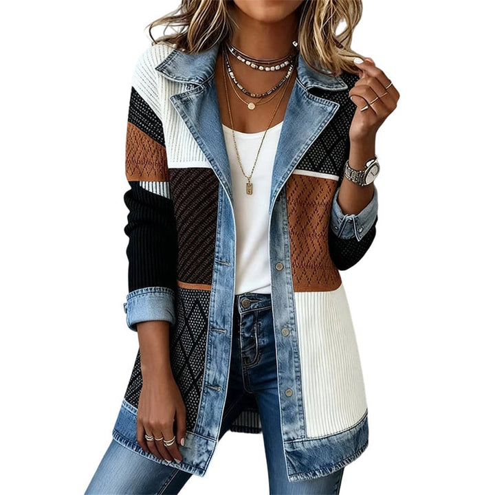 Cendall - Cardigan Elegant Cu Denim