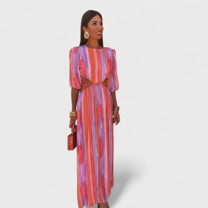 Azevedo - Rochie Lungă Elegantă Cu Decupaje