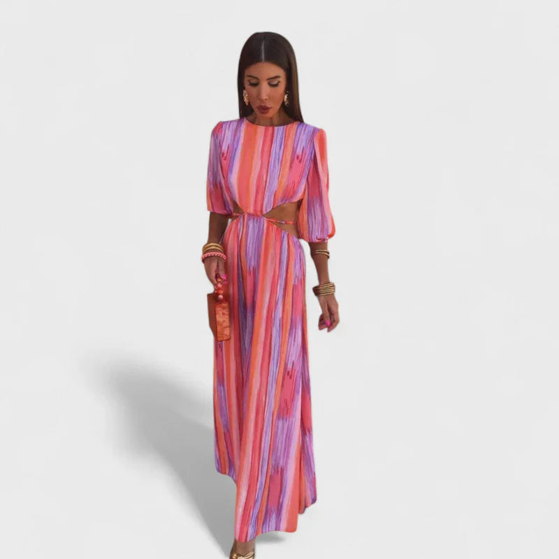 Azevedo - Rochie Lungă Elegantă Cu Decupaje