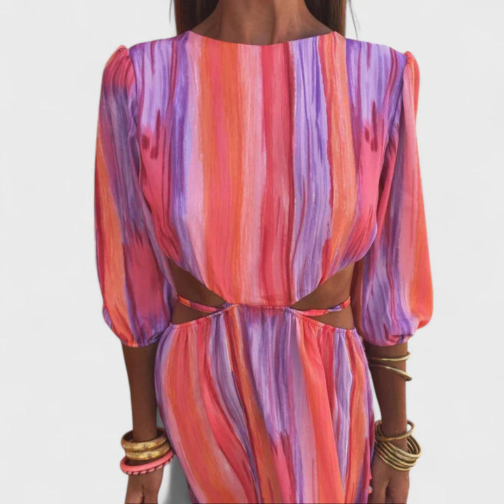 Azevedo - Rochie Lungă Elegantă Cu Decupaje