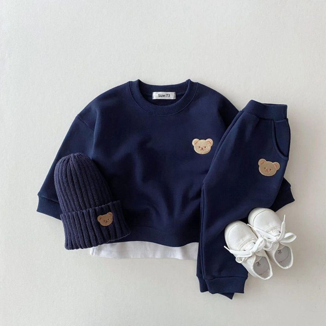 Naiara - Set Elegant De Haine Cu Imprimeu Ursuleț
