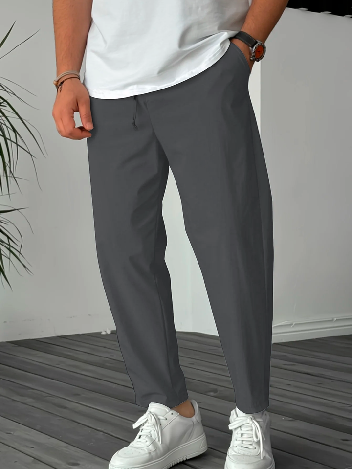 Blewett - Pantaloni Eleganți Conici Cu Snur