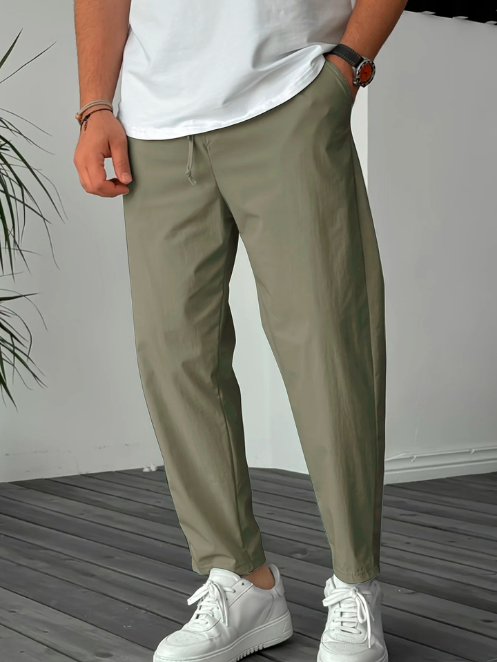 Blewett - Pantaloni Eleganți Conici Cu Snur