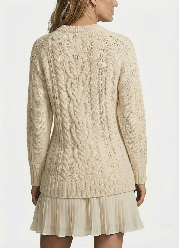 Dilin - Rochie Tricotată Cu Model Impletit