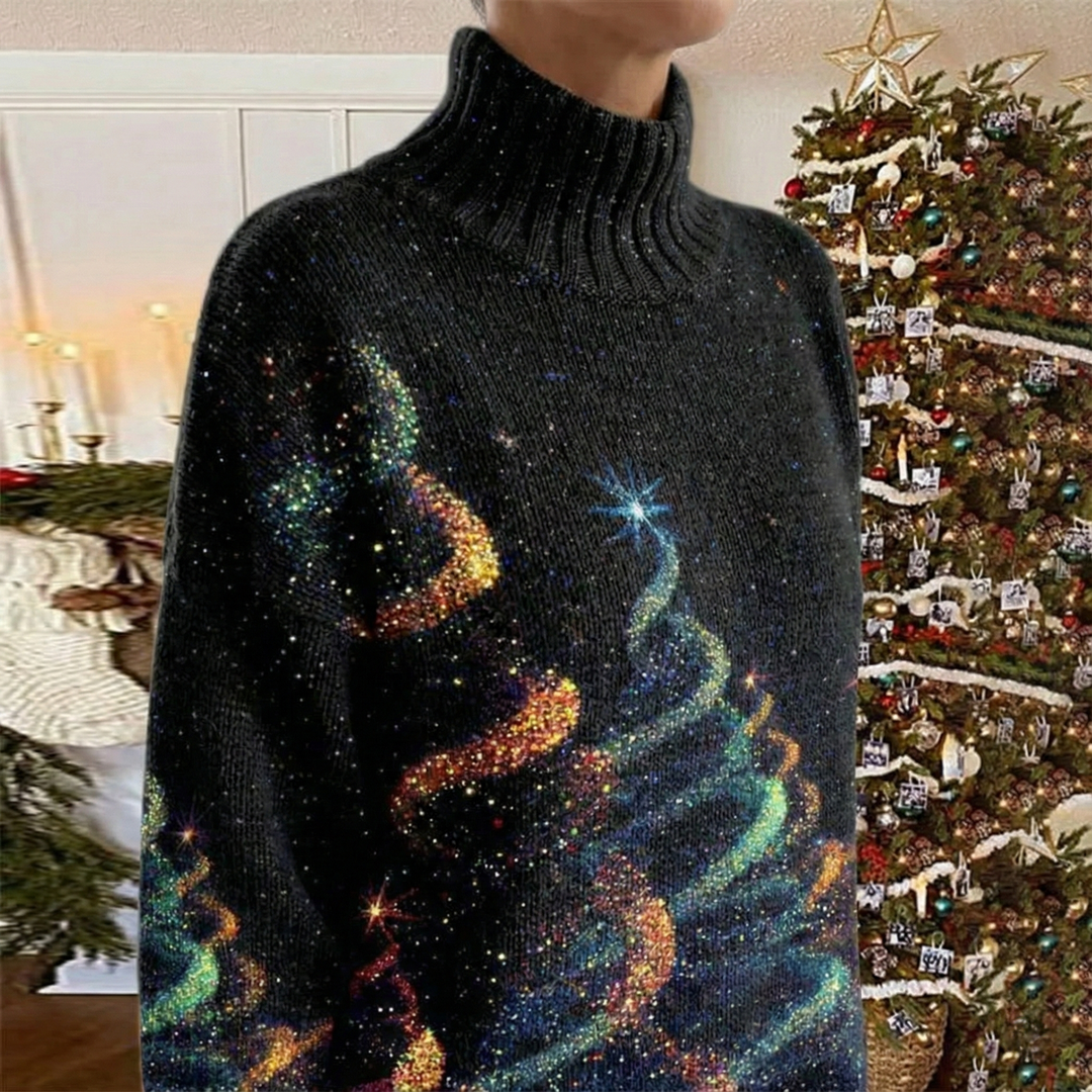 Helda - Pulover De Crăciun Cu Imprimeu în Formă De Stea