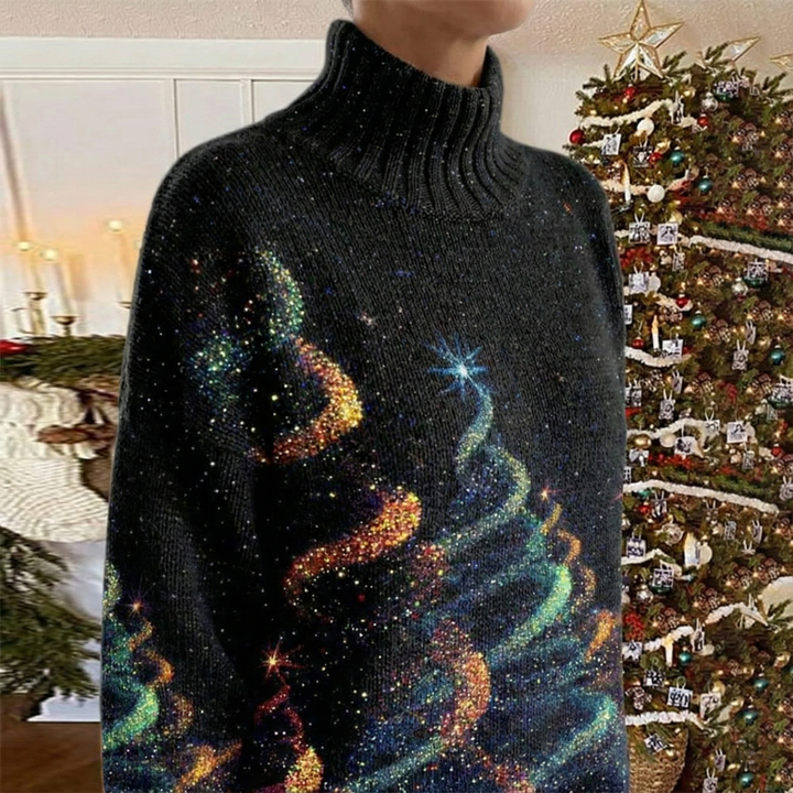 Helda - Pulover De Crăciun Cu Imprimeu în Formă De Stea