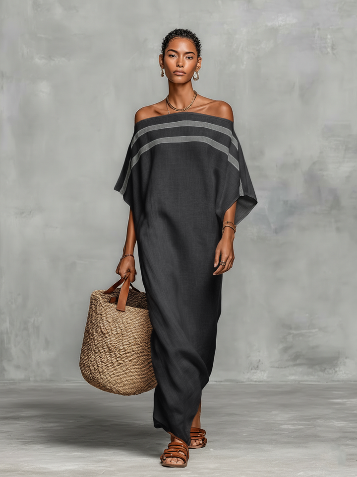 Vilina - Rochie Lungă Minimalistă Din In