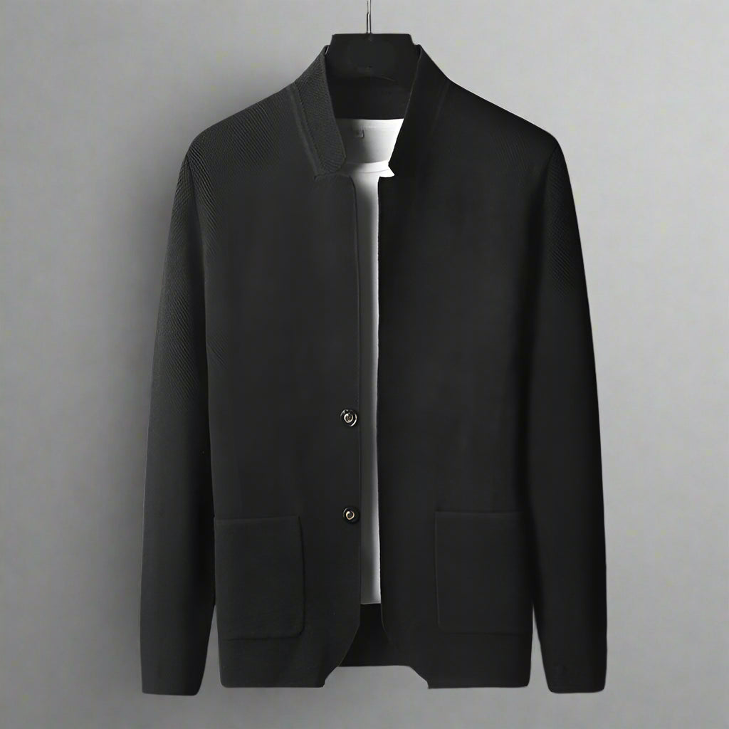 Nandor - Cardigan Tricotat Cu Buzunar Frontal