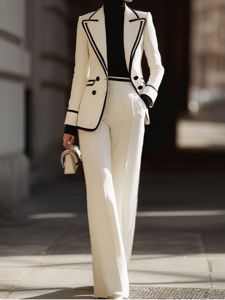 Kaushini - Costum Din Două Piese cu Pantaloni largi