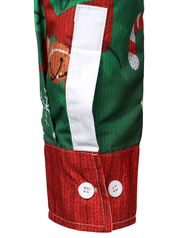 Grant - Costum amuzant de Crăciun Pentru Bărbați, cămașă Urâtă cu mâneci Lungi Pentru Petrecerea de Sărbători