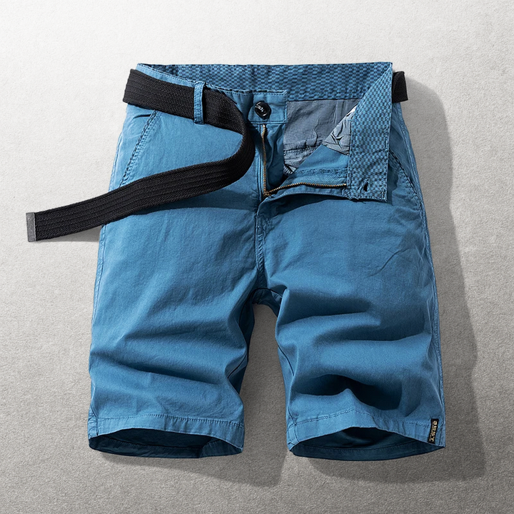 Heinen – Pantaloni Scurți Casual cu Curea Ajustabilă din Materiale Textil