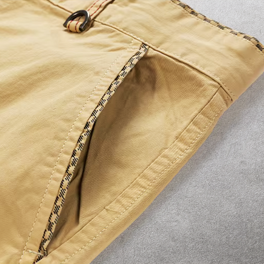 Heinen – Pantaloni Scurți Casual cu Curea Ajustabilă din Materiale Textil