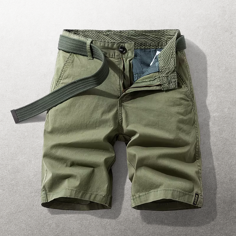 Heinen – Pantaloni Scurți Casual cu Curea Ajustabilă din Materiale Textil