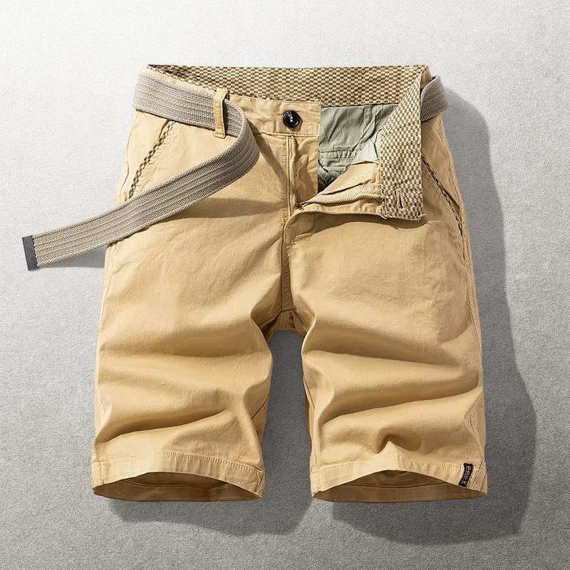 Heinen – Pantaloni Scurți Casual cu Curea Ajustabilă din Materiale Textil
