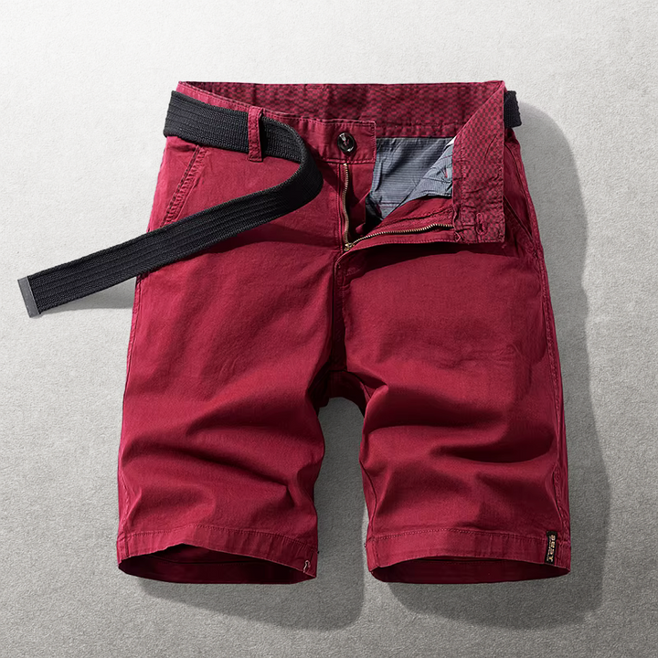 Heinen – Pantaloni Scurți Casual cu Curea Ajustabilă din Materiale Textil