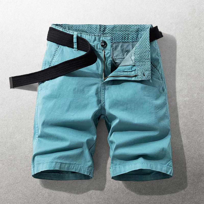Heinen – Pantaloni Scurți Casual cu Curea Ajustabilă din Materiale Textil