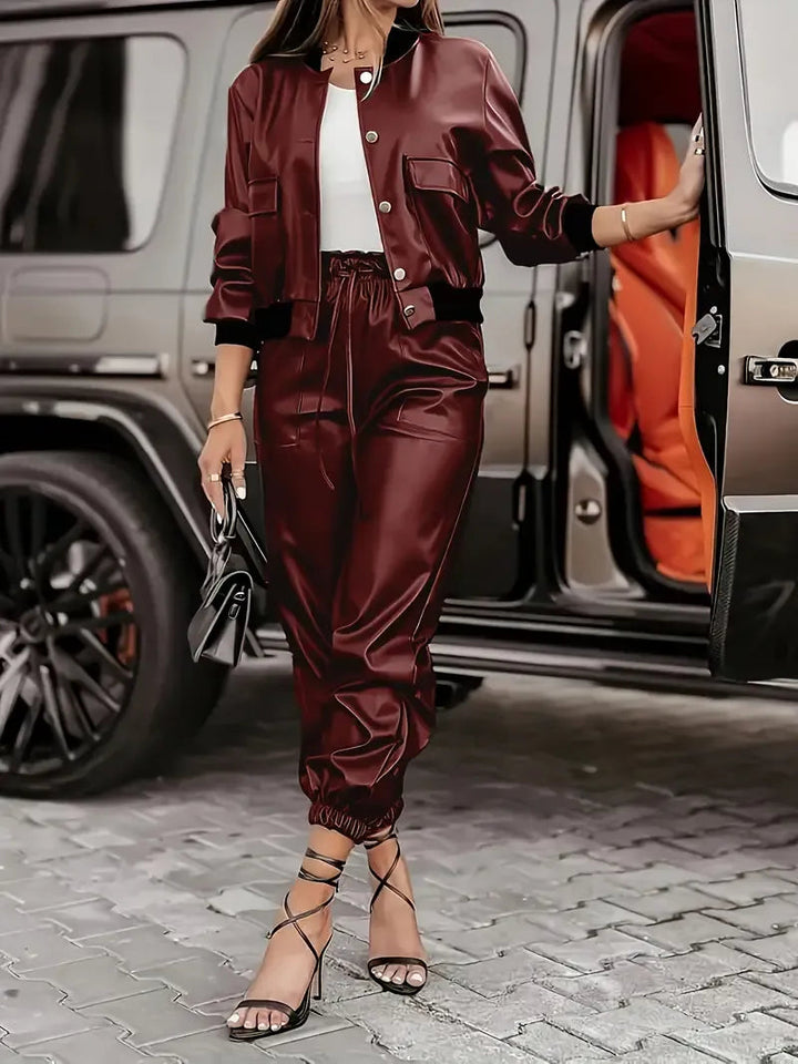 Tabea - Set Din Două Piese Din Piele