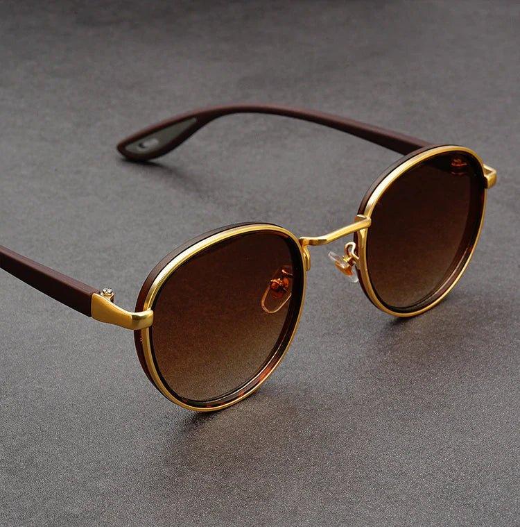 NoirGlow - Ochelari de Soare Circulari Luxe Eclipse