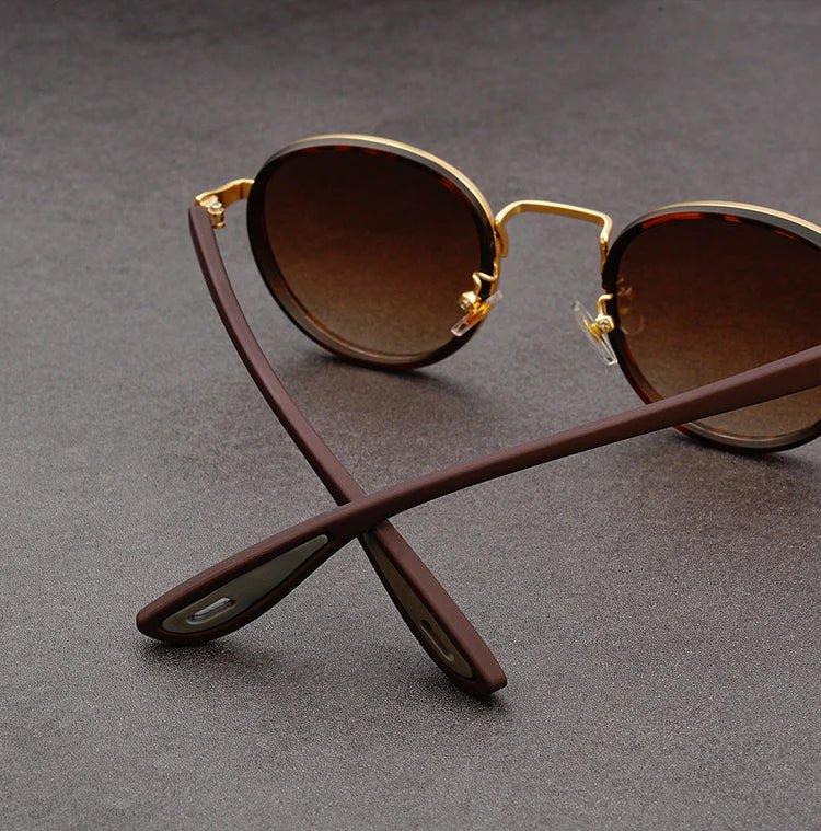 NoirGlow - Ochelari de Soare Circulari Luxe Eclipse