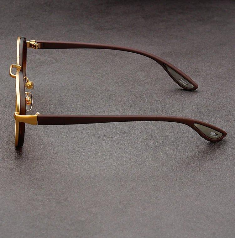 NoirGlow - Ochelari de Soare Circulari Luxe Eclipse