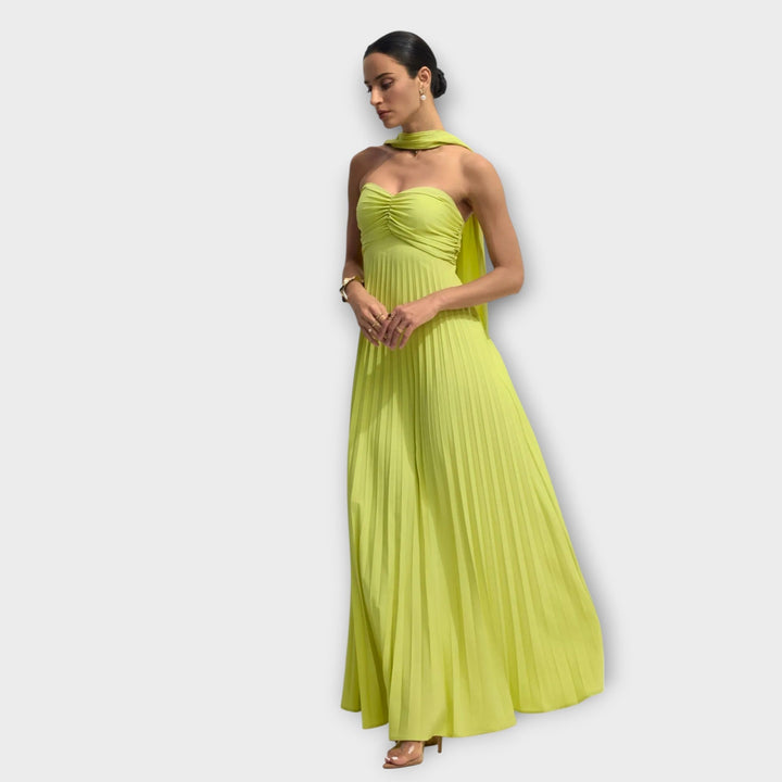 Hildaa - Rochie Lungă Elegantă Fără Bretele