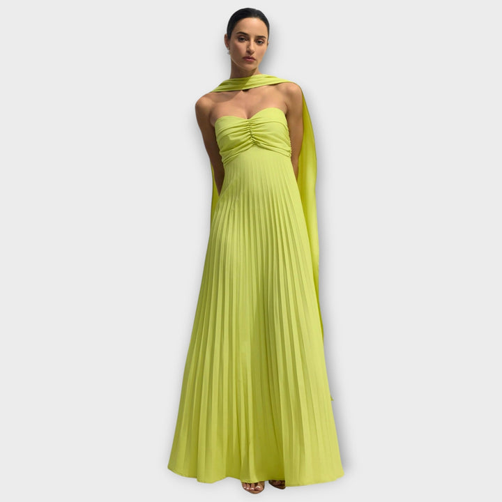 Hildaa - Rochie Lungă Elegantă Fără Bretele