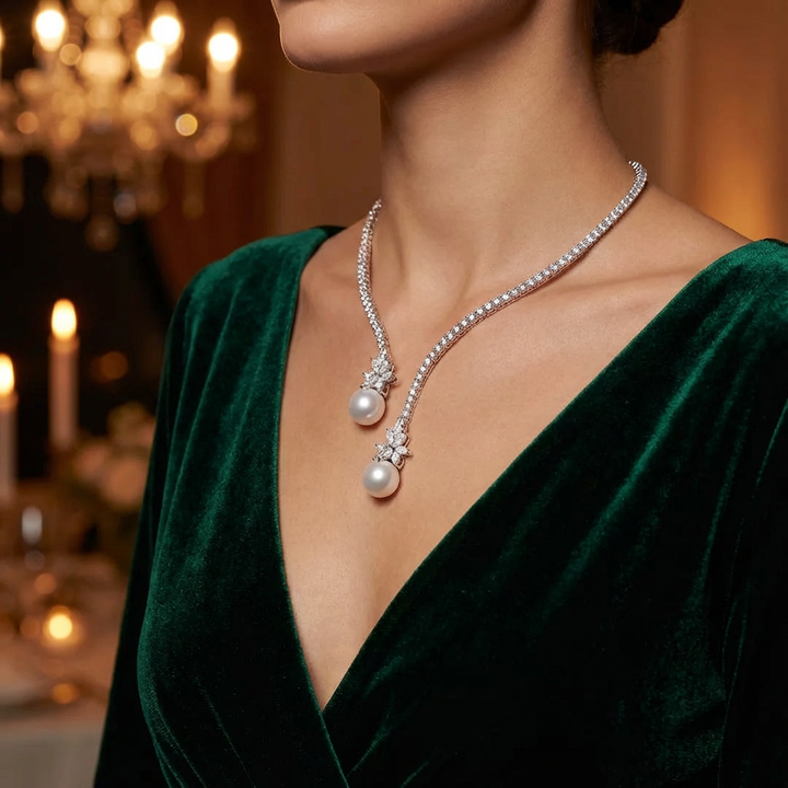 Yahli - Colier Elegant cu Perle