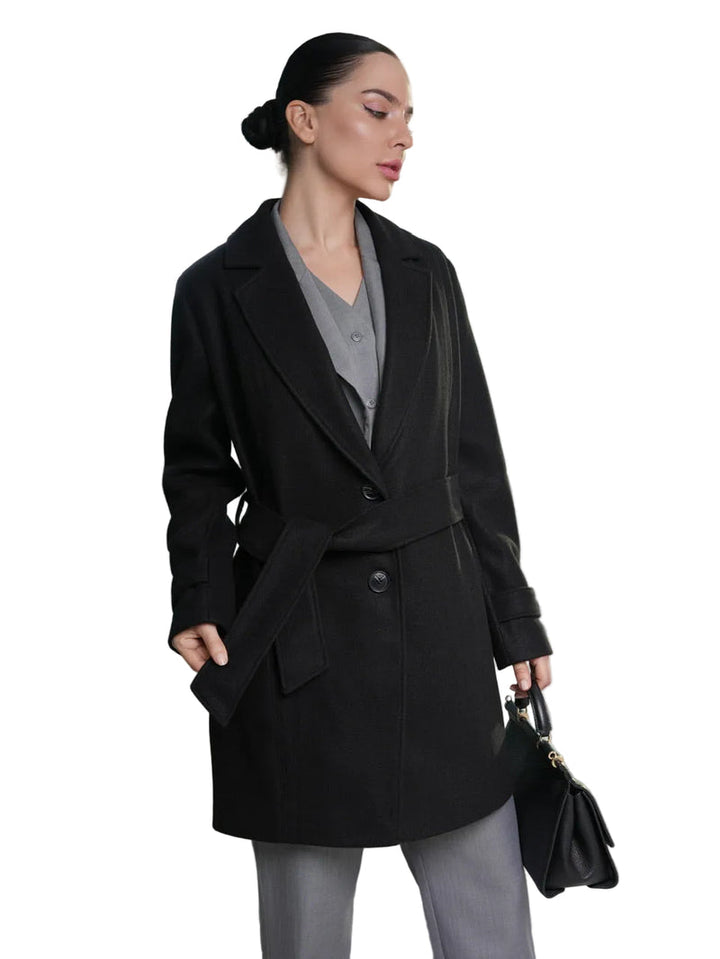 Iseult - Palton Elegant Cu Centură