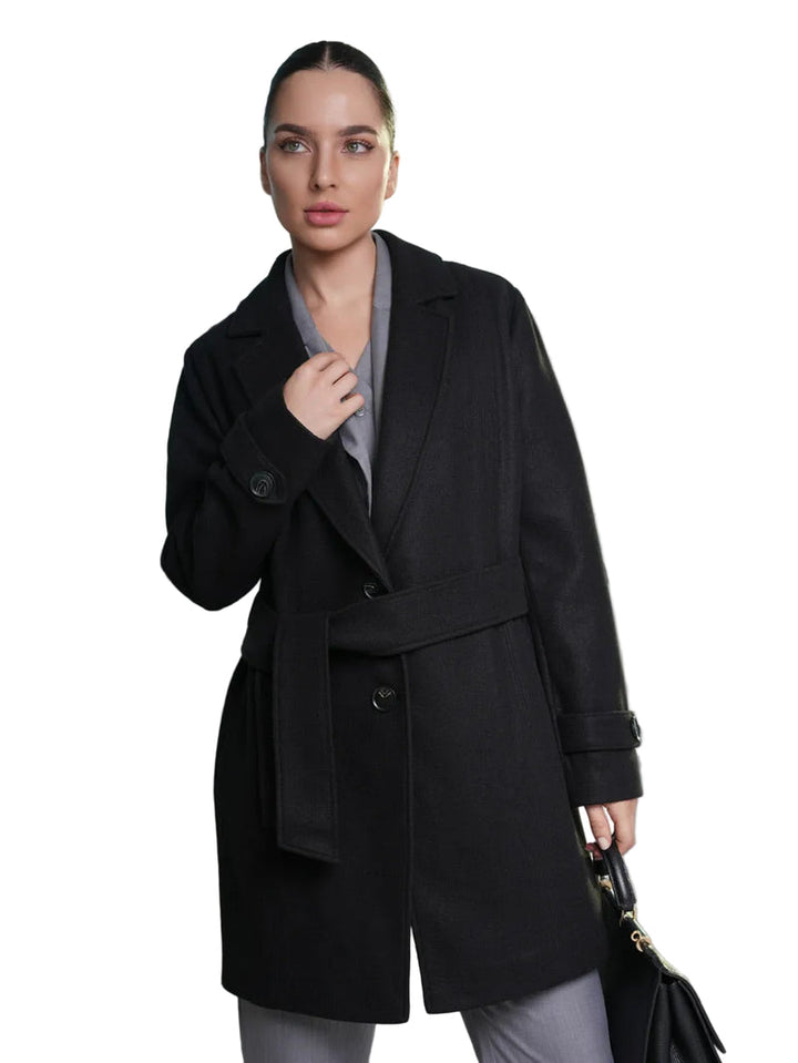 Iseult - Palton Elegant Cu Centură