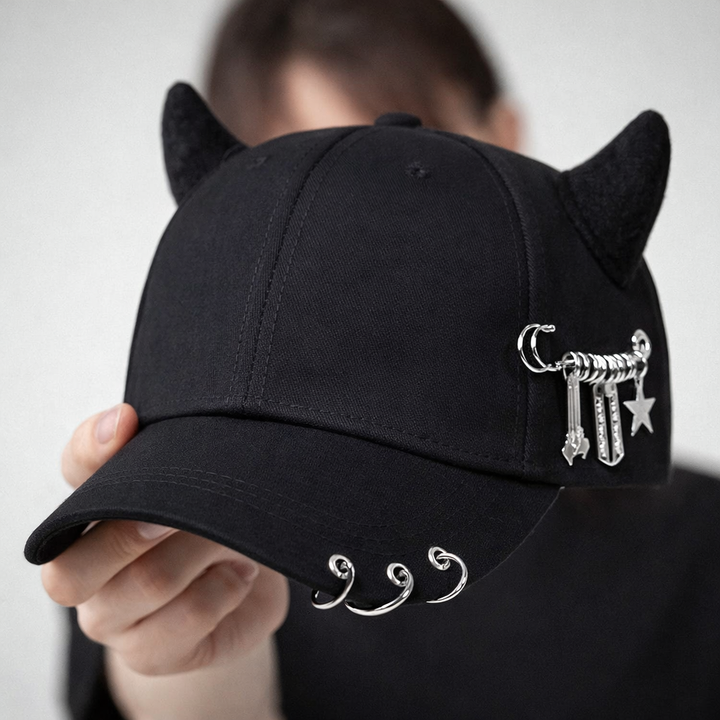 Gonzalez - Șapcă cu Cozoroc Ajustabilă, cu Motive de coarne de Vacă