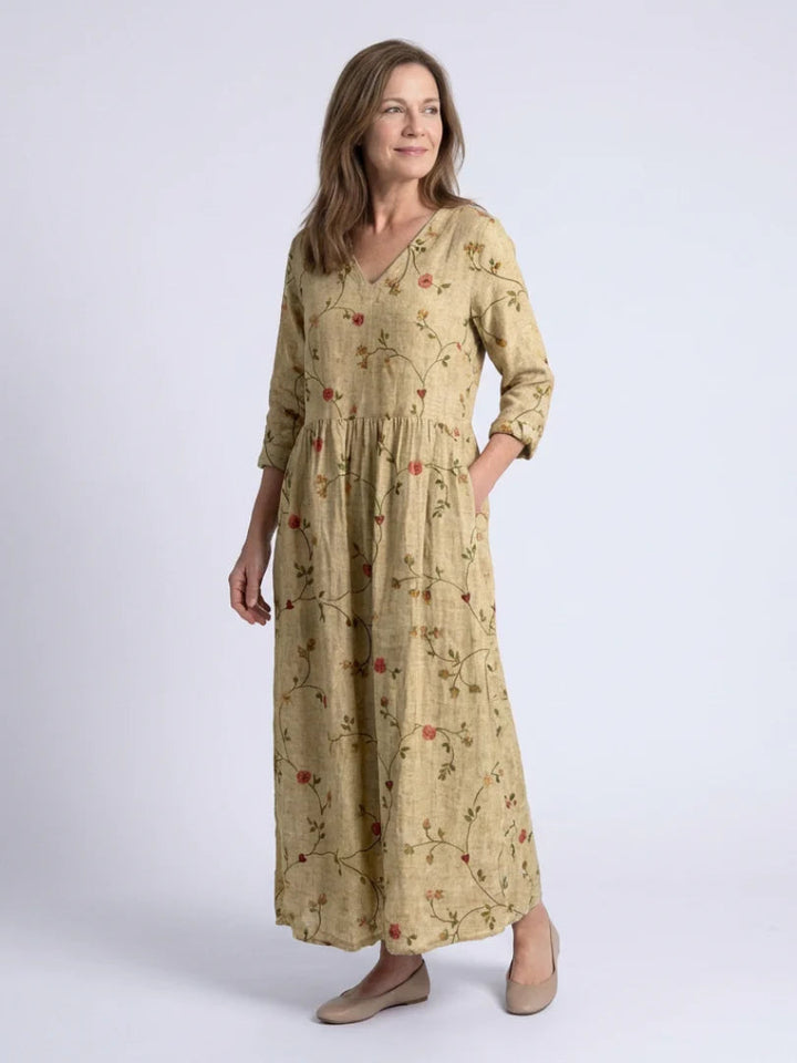 Meriana - Rochie Maxi Cu Imprimeu Floral Premium