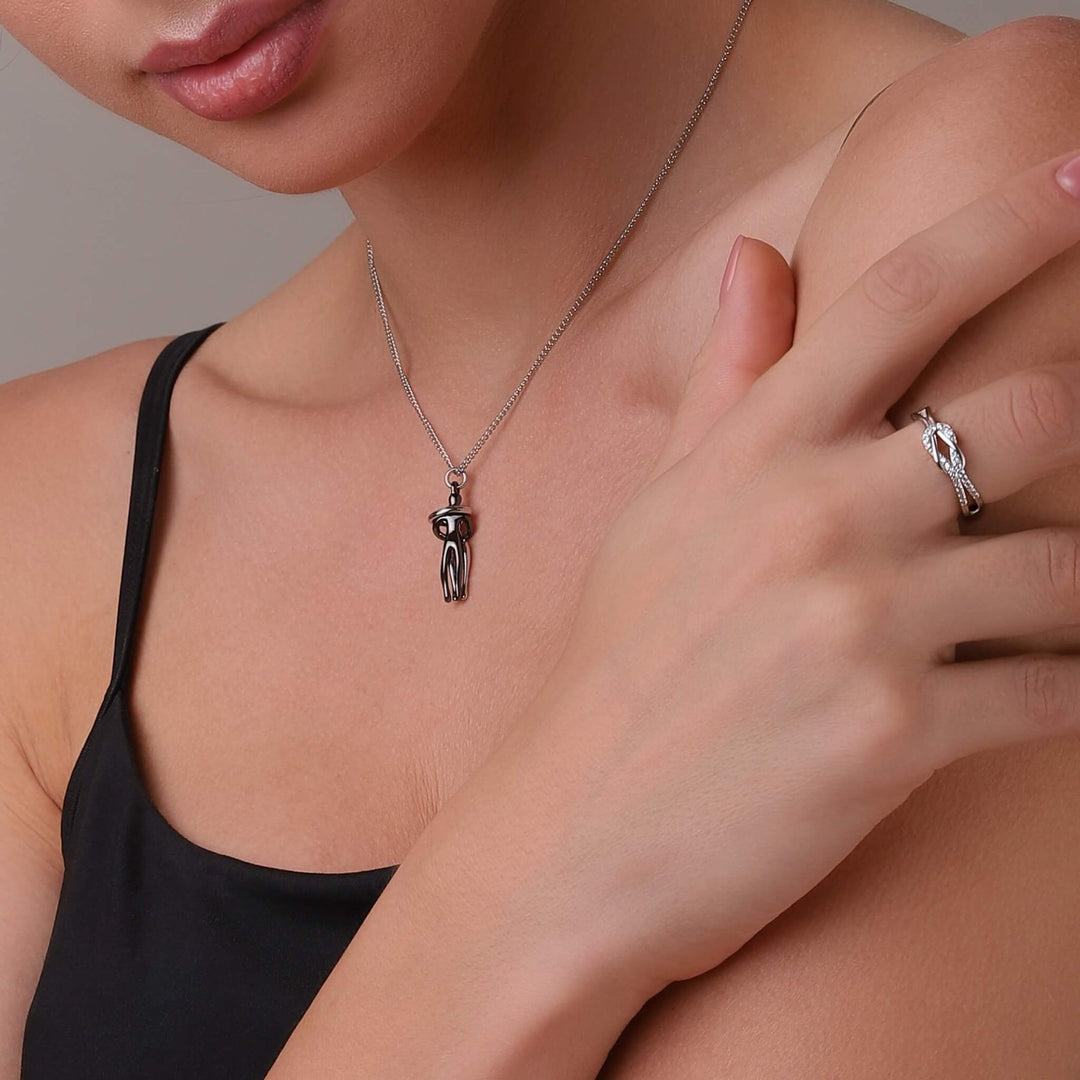 Kaitlynn - Colier Cuplu Imbrățișându-se