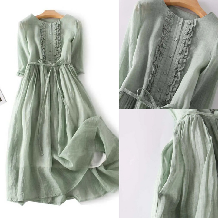 Lithumi - Rochie Lungă Din in