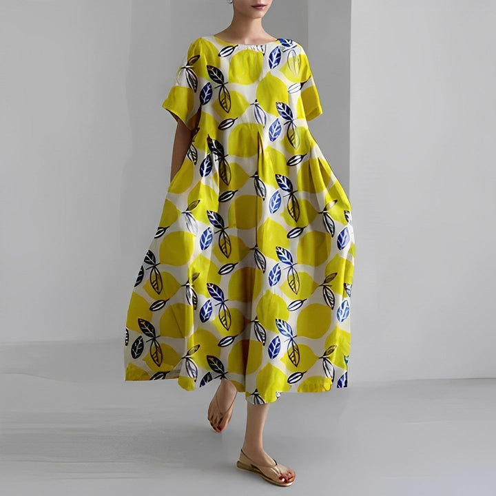 Adelia - Rochie Boemă cu Imprimeu Floral