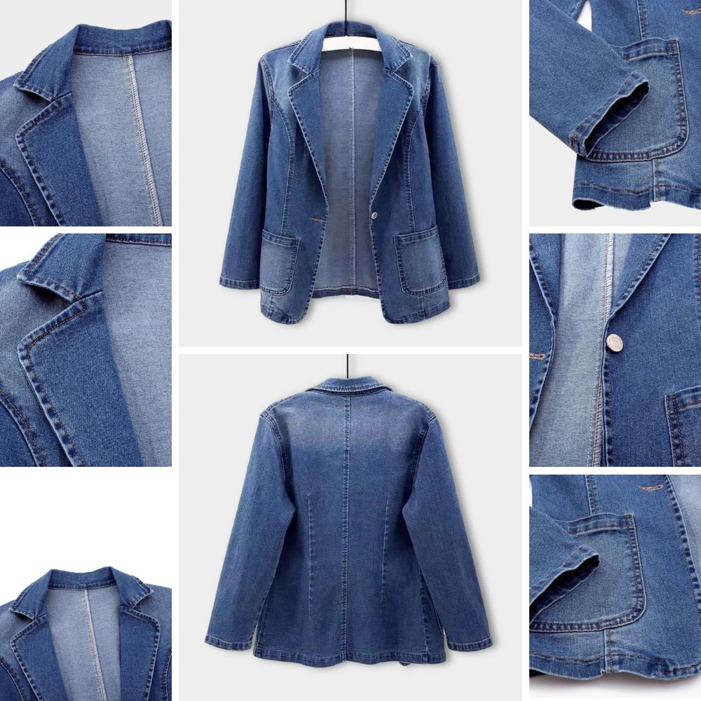Bogumiła - Blazer Elegant Din Denim