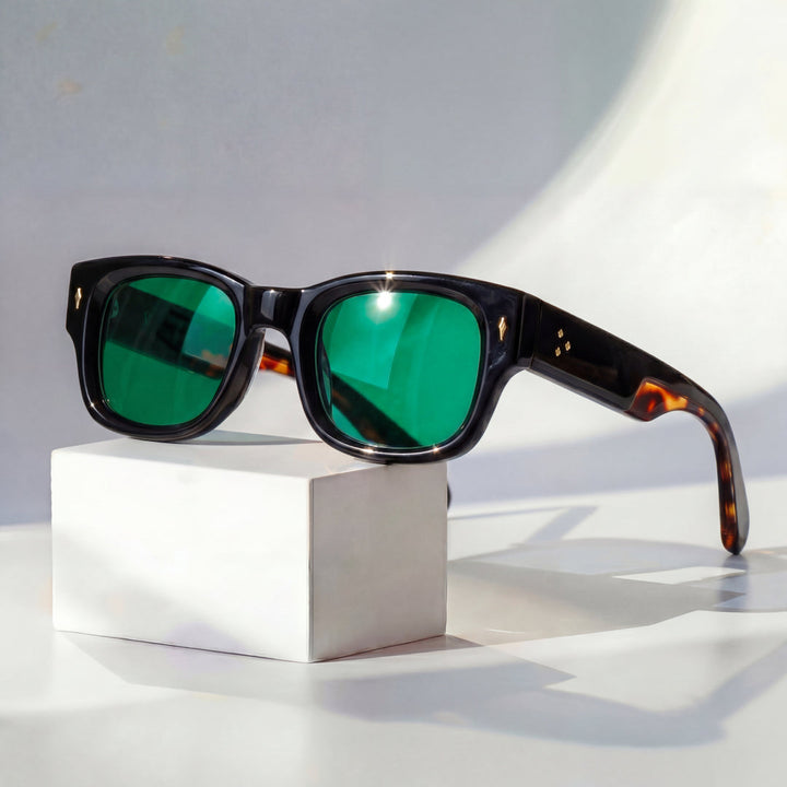 Milo - Ochelari de Soare cu Ramă Pătrată și Lentile Colorate
